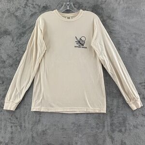 Nature Backs Long Sleeve T-Shirt Adult S Comfort Colors Cream Long Sleeve Tee